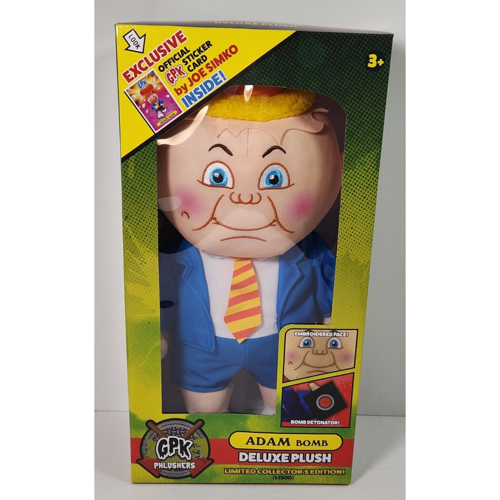 Garbage Pail Kids ADAM BOMB Deluxe Plush Collectors Edition Limited Doll